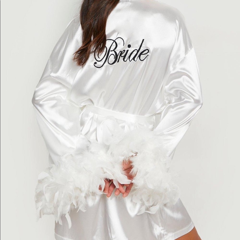 Bride robe silk
